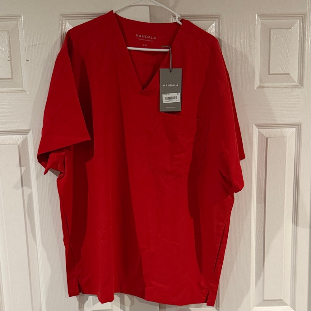 Mandala Men's Vibrant Red Short Sleeve Tee